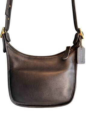 Vintage Coach Janice Legacy Crossbody Purse Black Leather Style 9950 USA Made